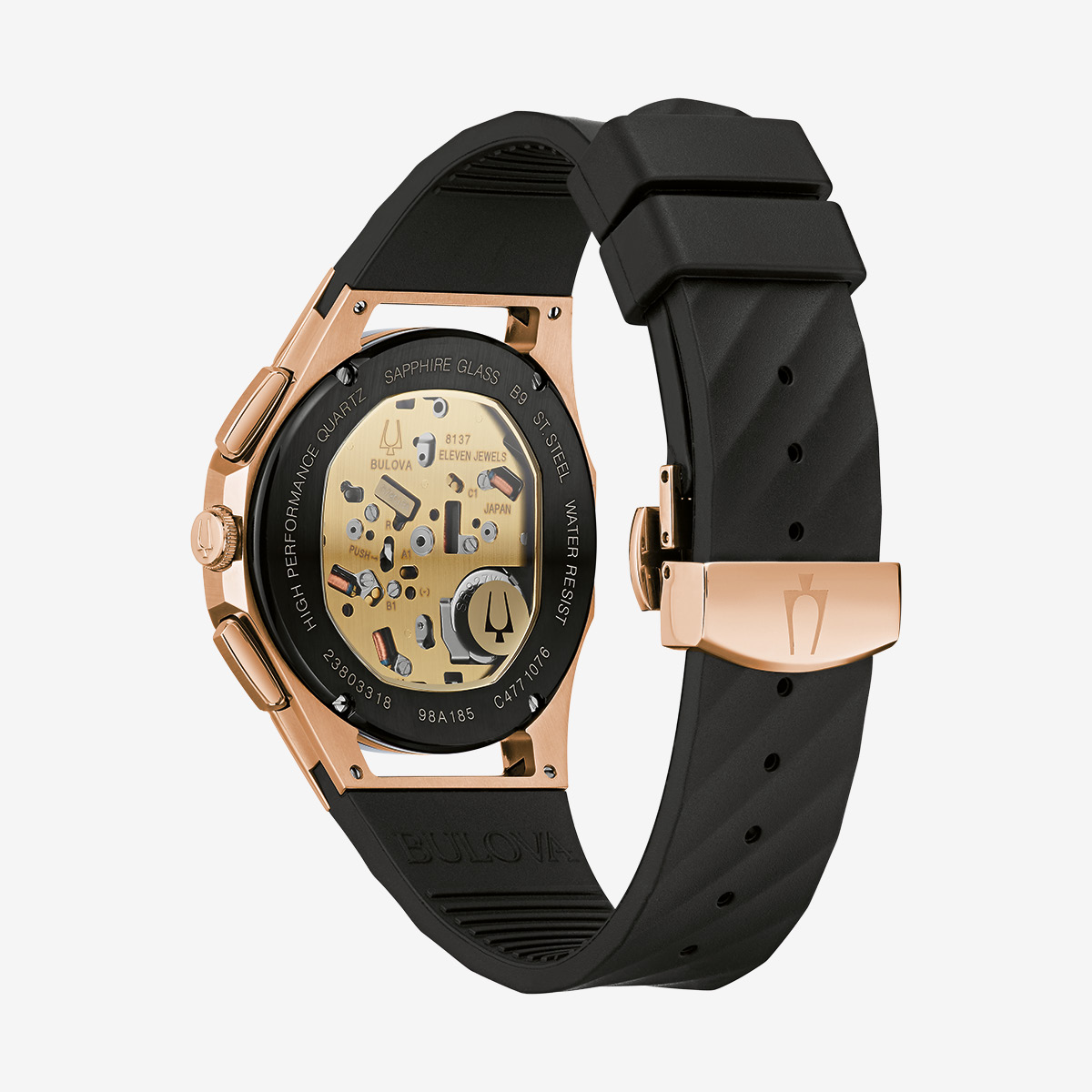 Bulova Mens CURV Black Chronograph image number 2