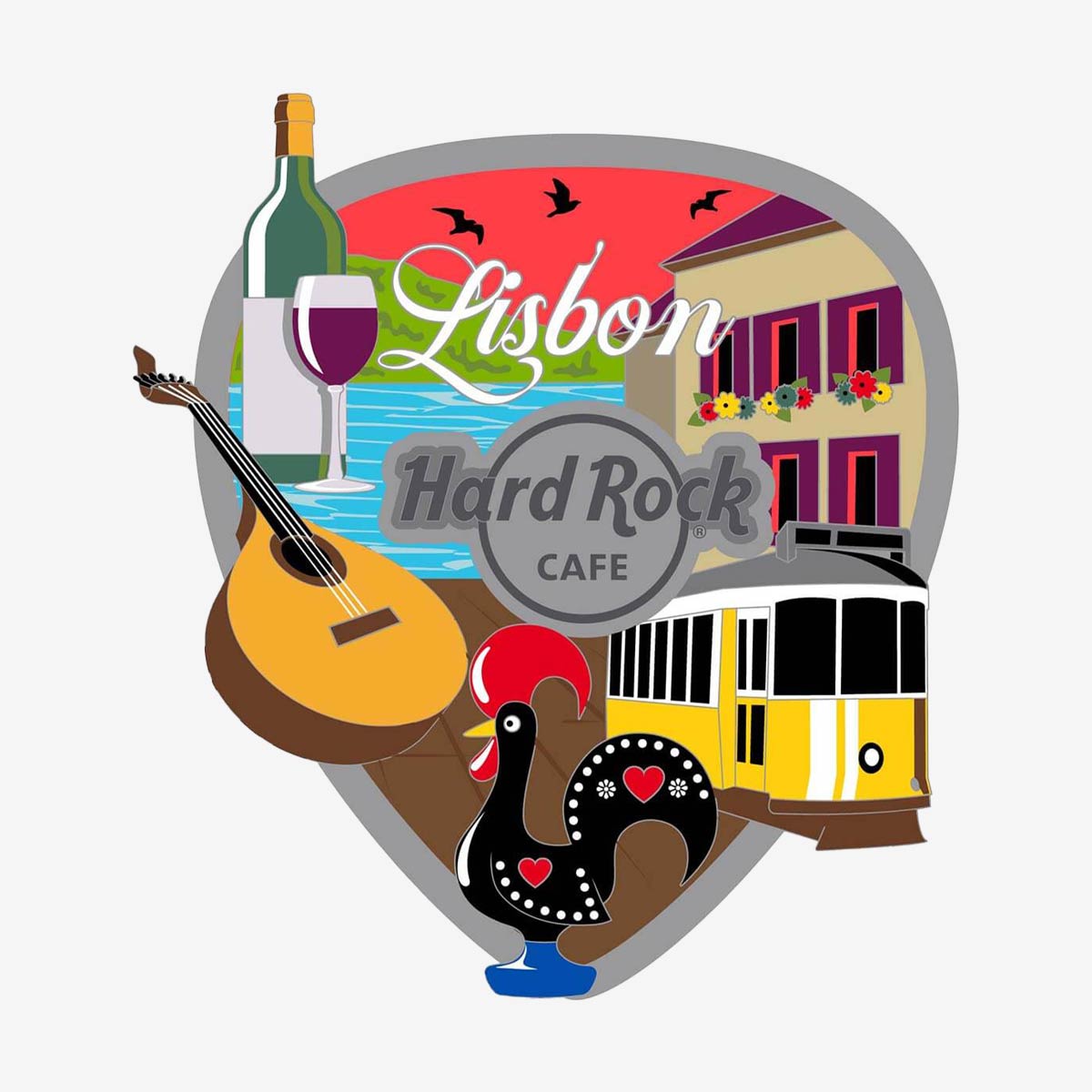 3D Scenic Collage Pick Pin image number 1