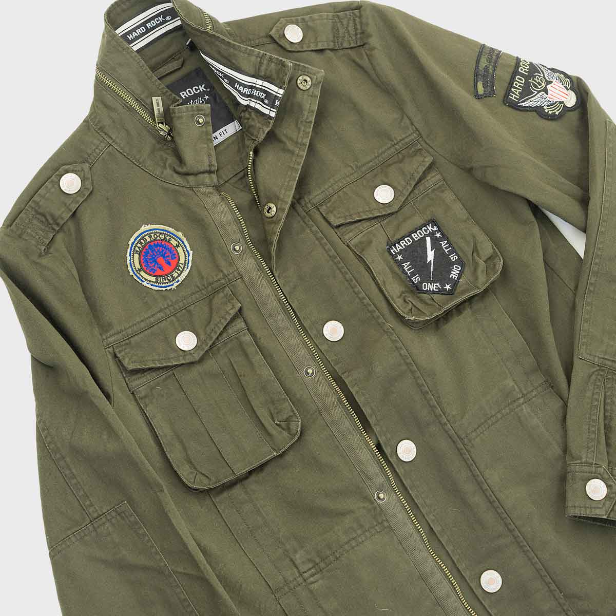 Men's Eagle Army Military Jacket image number 5