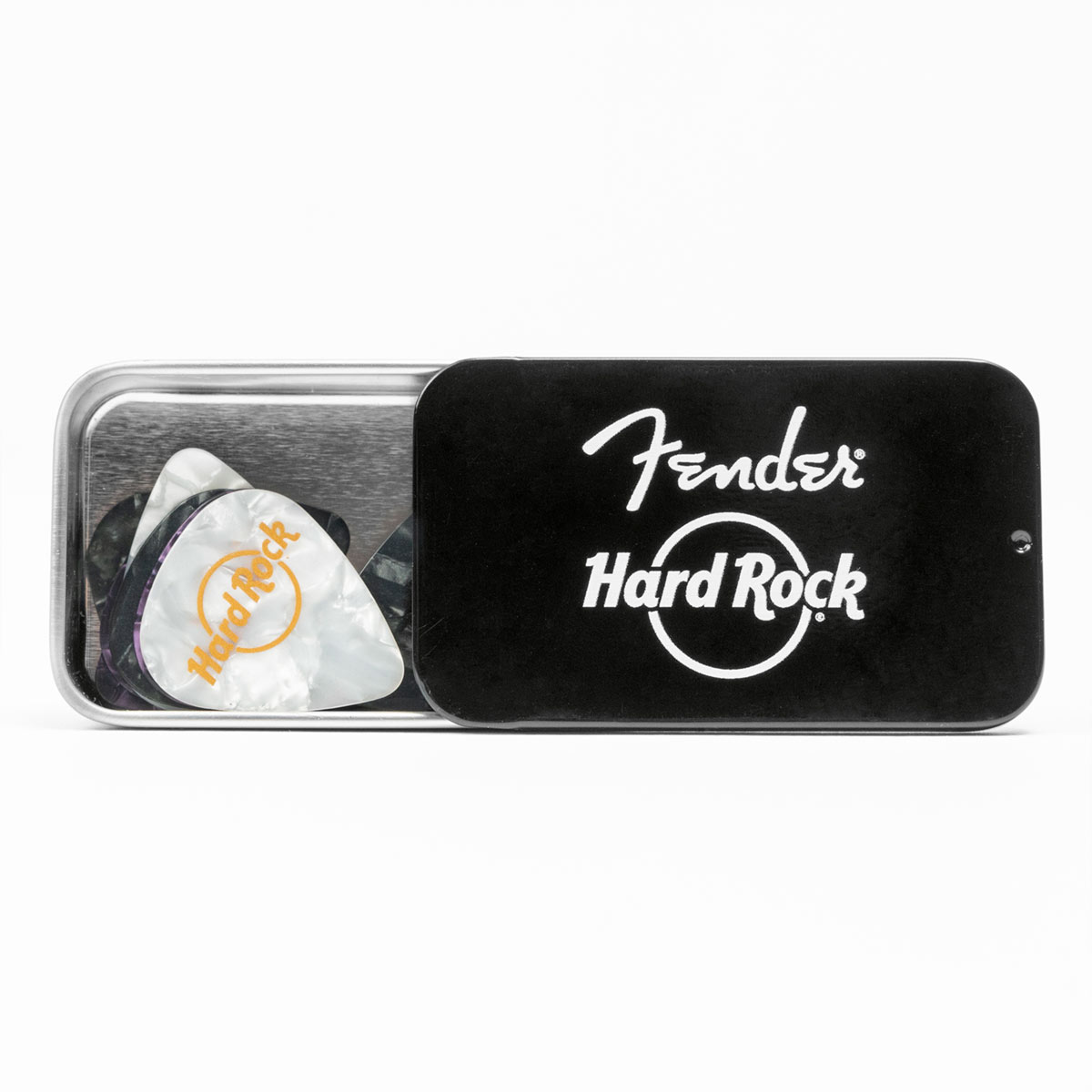 Fender x Hard Rock 12pk Guitar Pick Tin Case image number 8