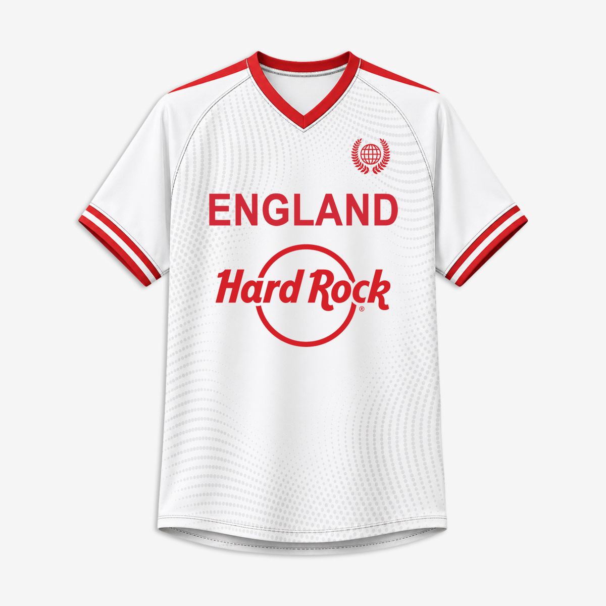 England Soccer V Neck Tee in White image number 1