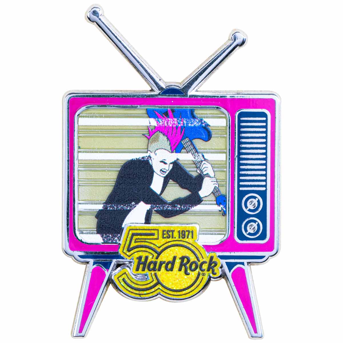 50th Anniversary Punk Rocker TV Pin image number 1