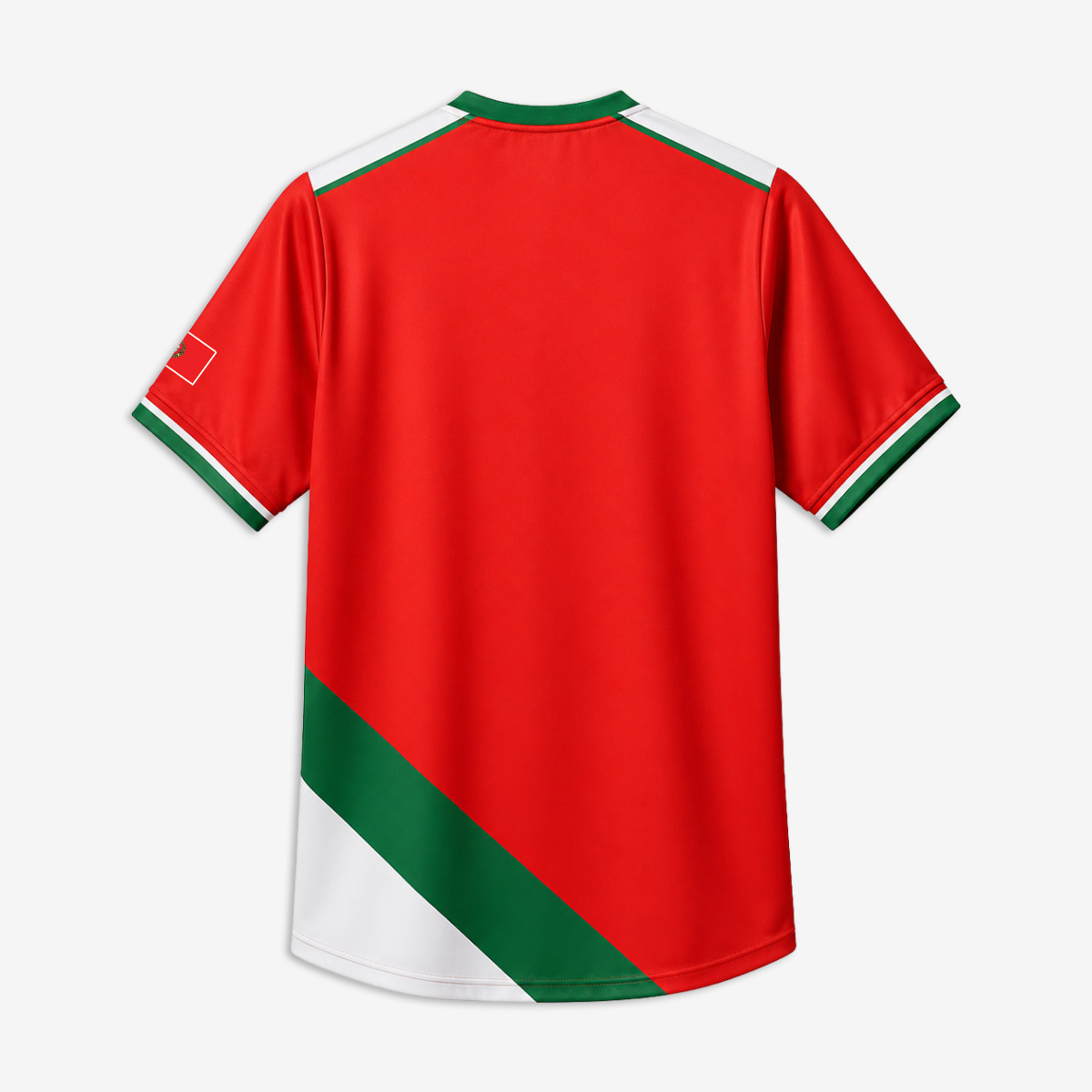 Portugal Soccer V-Neck Tee in Red image number 3