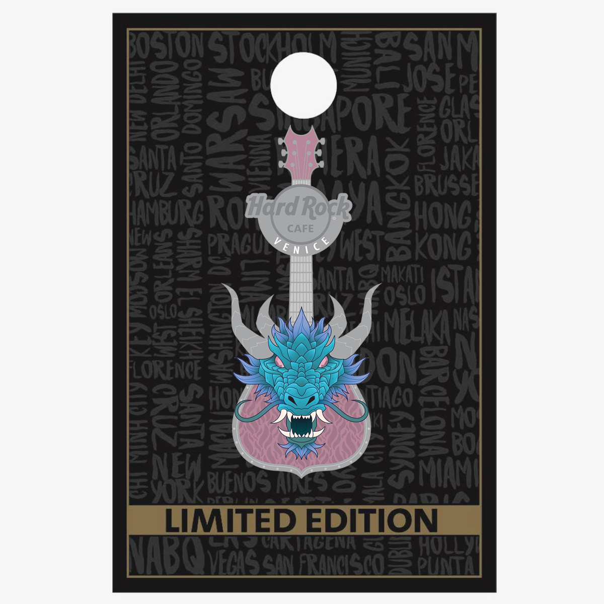 Limited Edition 3D Dragon Guitar Pin image number 2