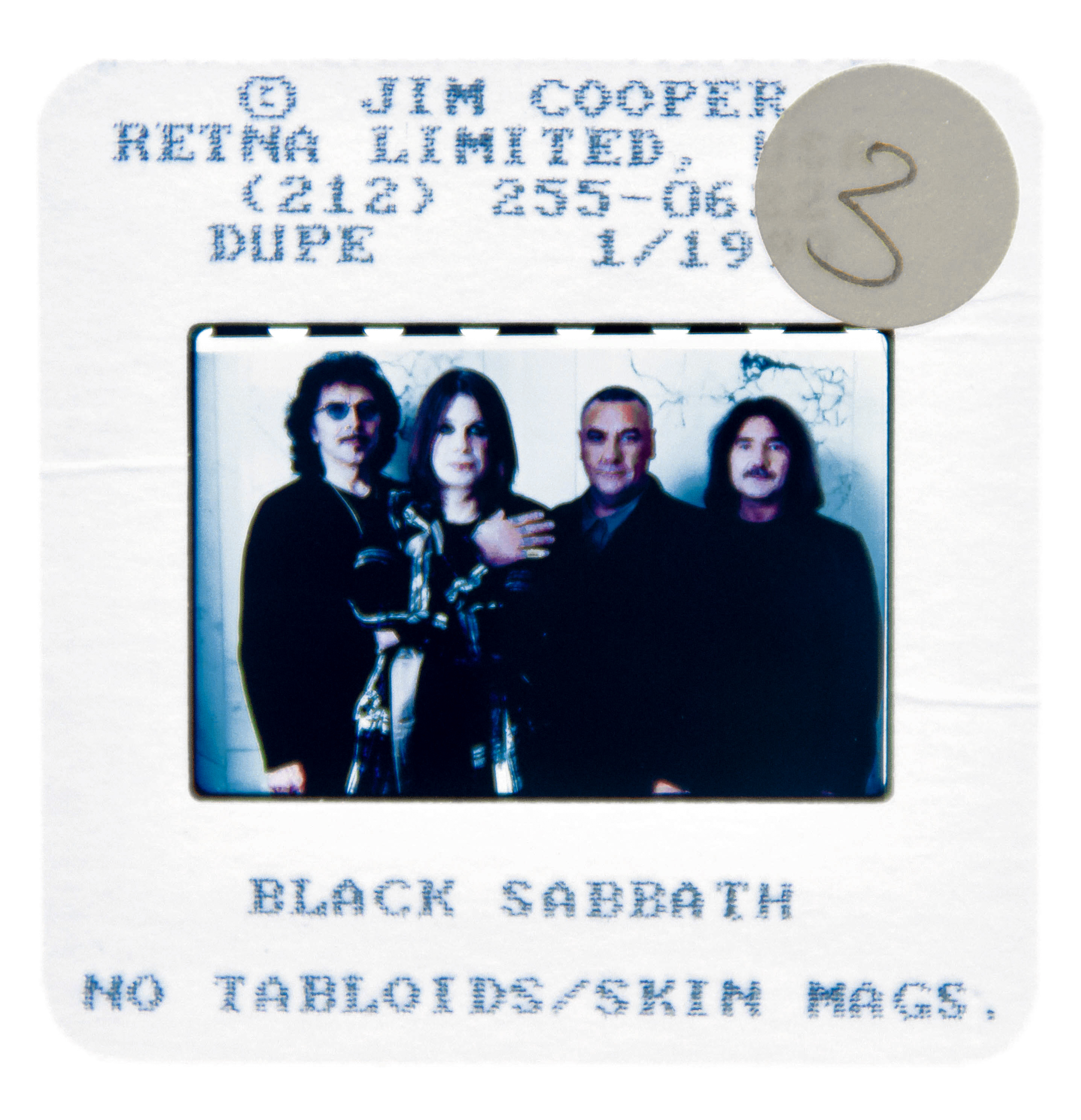Black Sabbath Original 35MM Photograph in Boxed Acrylic Case image number 1