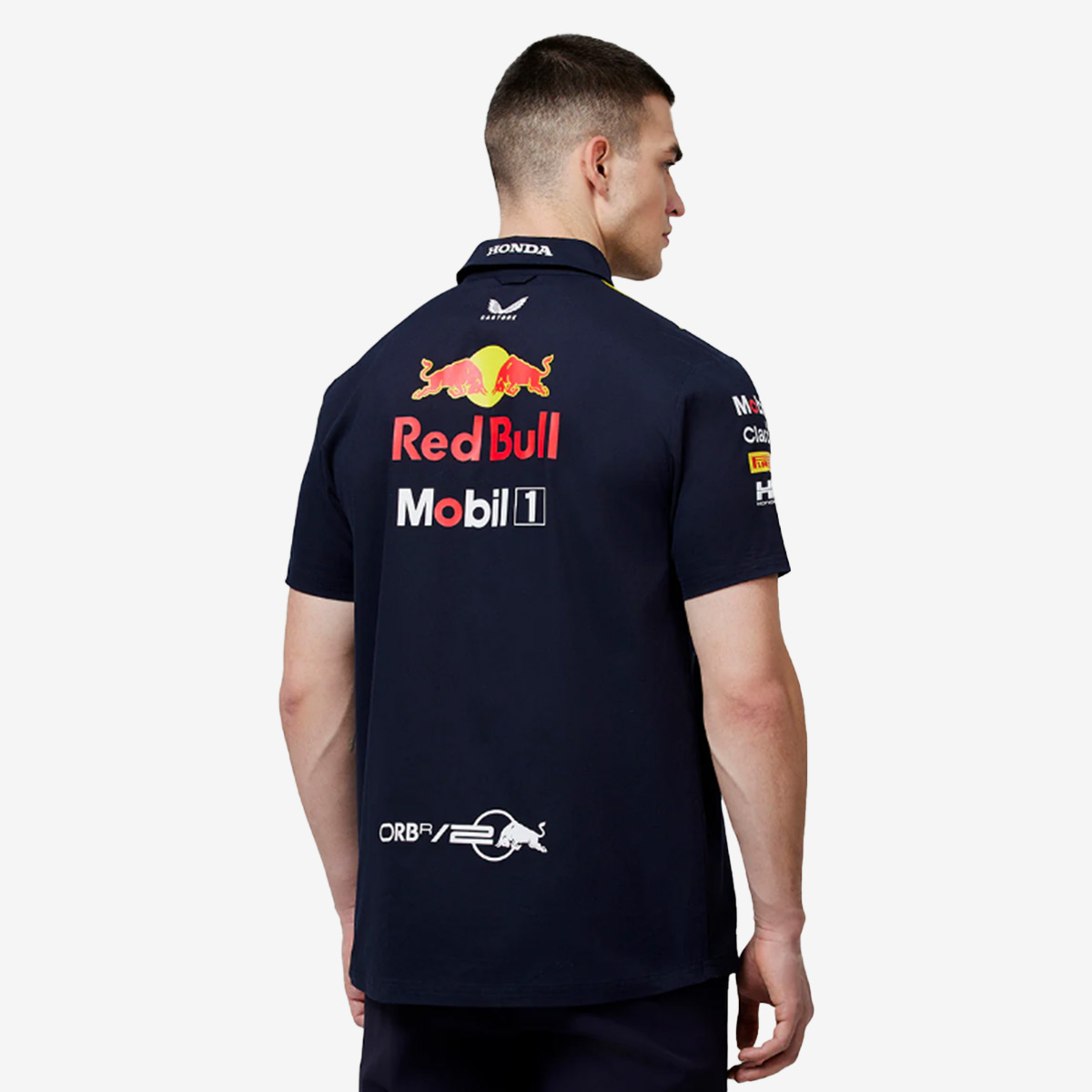 Castore Oracle Red Bull Racing Team Button Down in Navy Blue image number 2