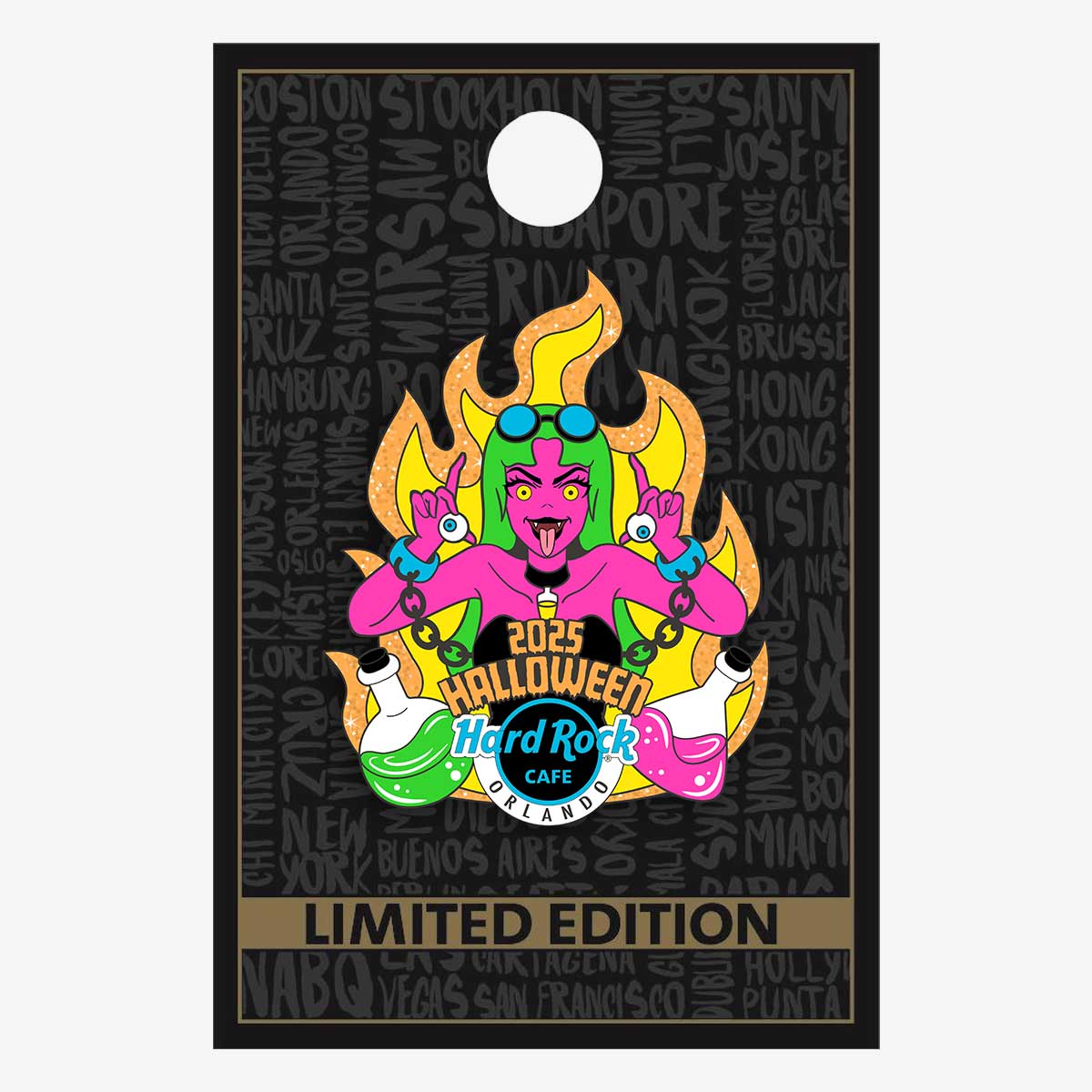 Limited Edition Orlando Flame Orange Anime Girl 2025 Pin image number 2