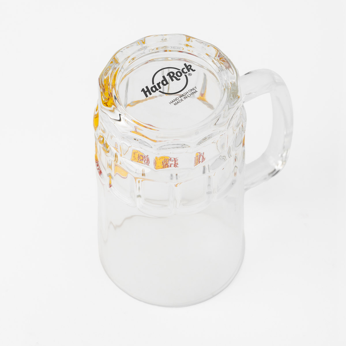 Hard Rock Cafe Logo Glass Pint Stein with Handle image number 4