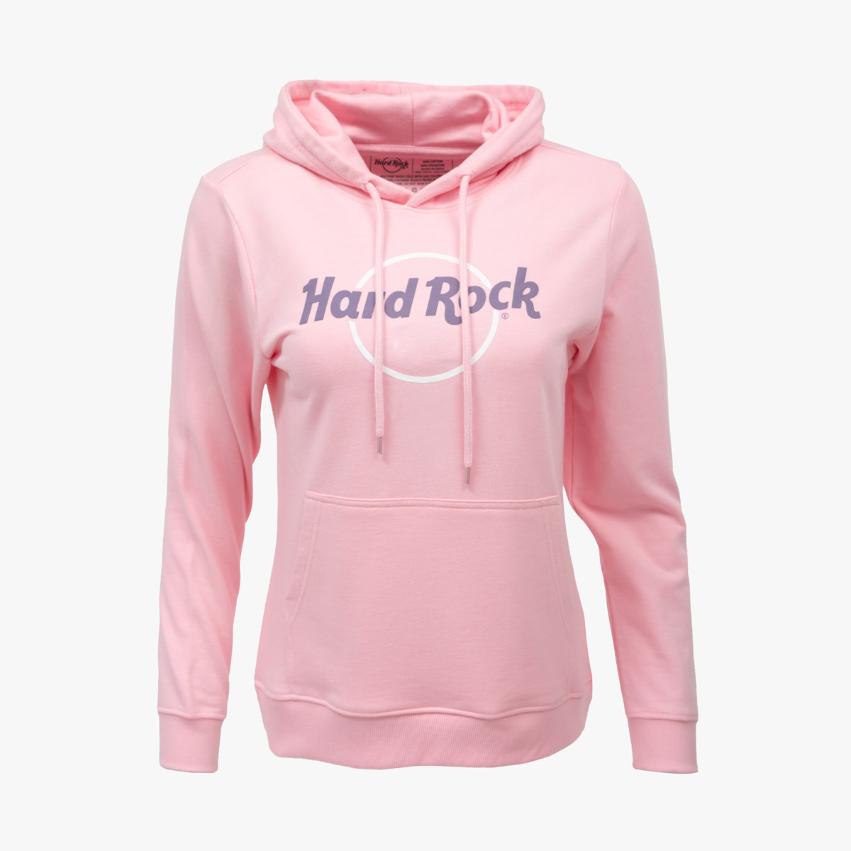 Ladies Fit Pop of Color French Terry Hoodie in Rose Shadow image number 2