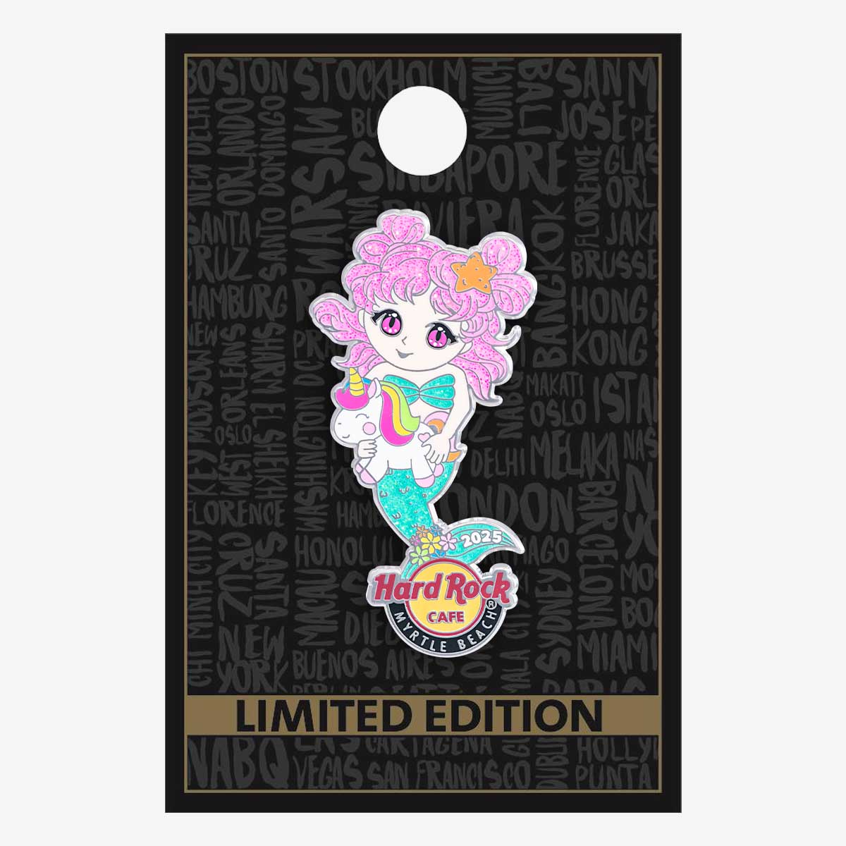 Myrtle Beach Anime Mermaid Girl Pin image number 2