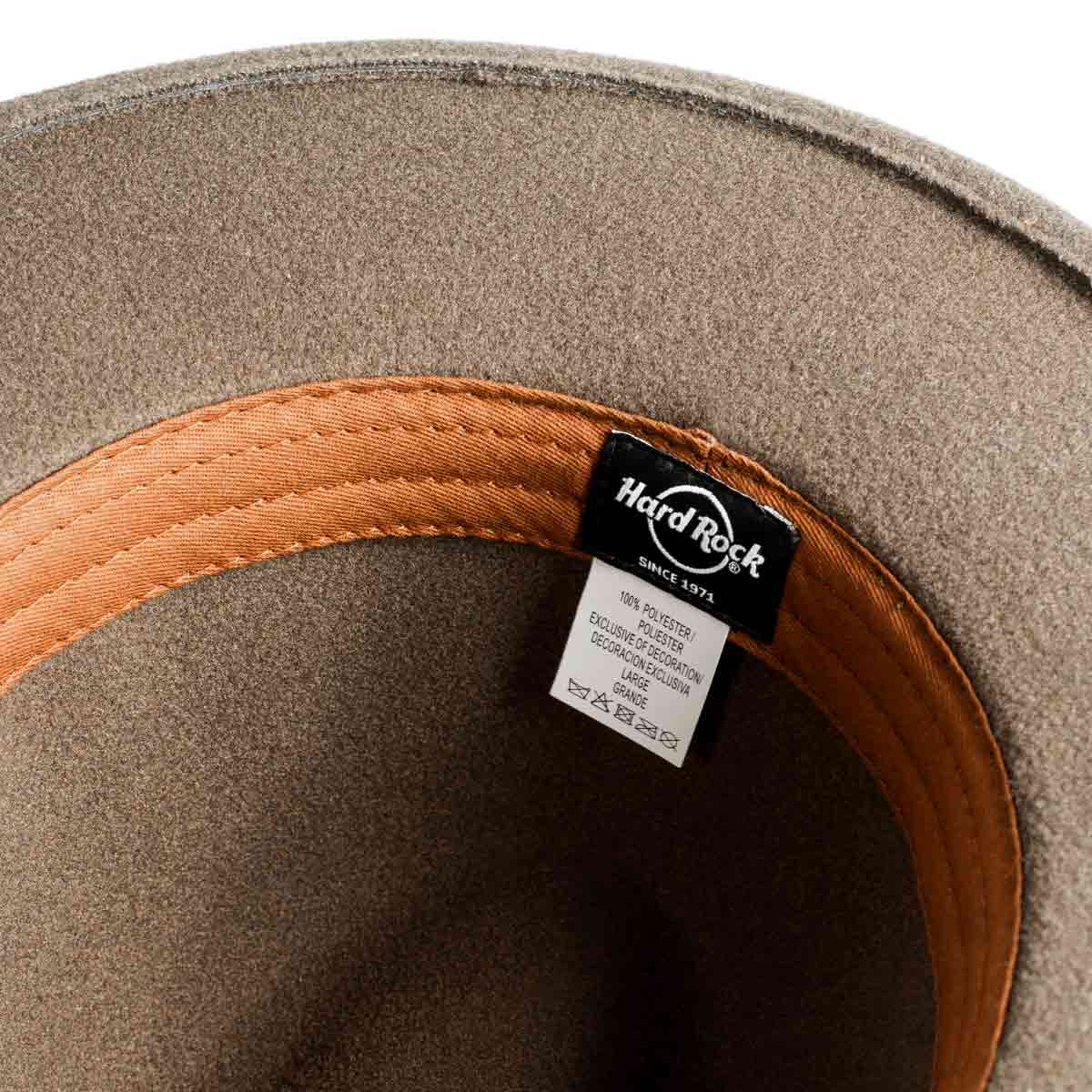 Felt Fedora Logo Pin Brown image number 3