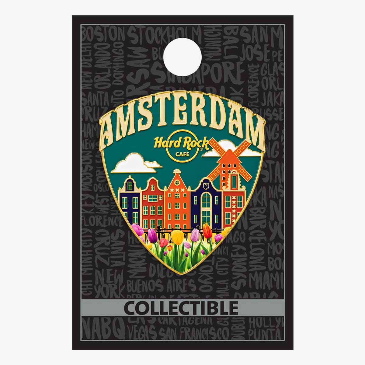 Collectible Amsterdam City Scene Pin image number 2