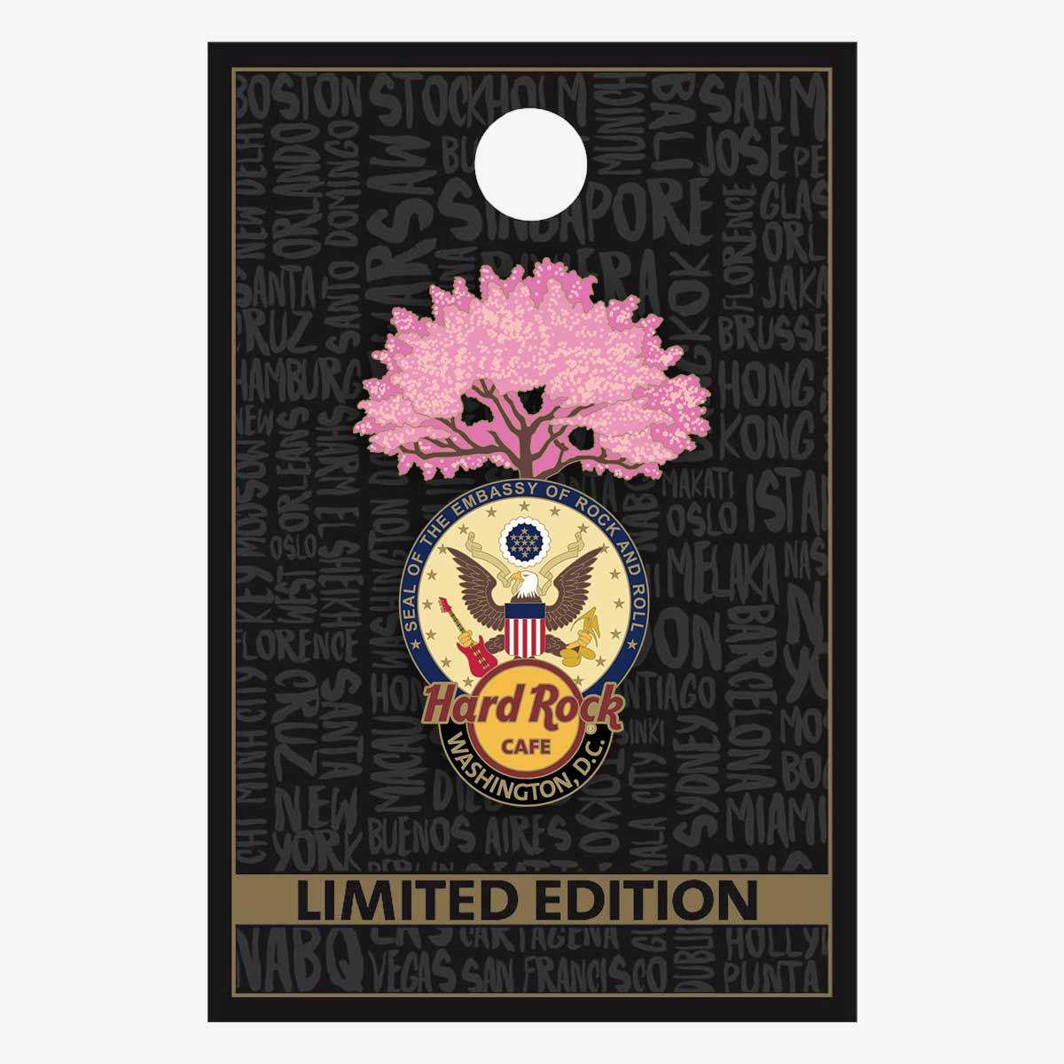 Limited Edition Washington D.C. Cherry Blossom Seal Pin image number 2