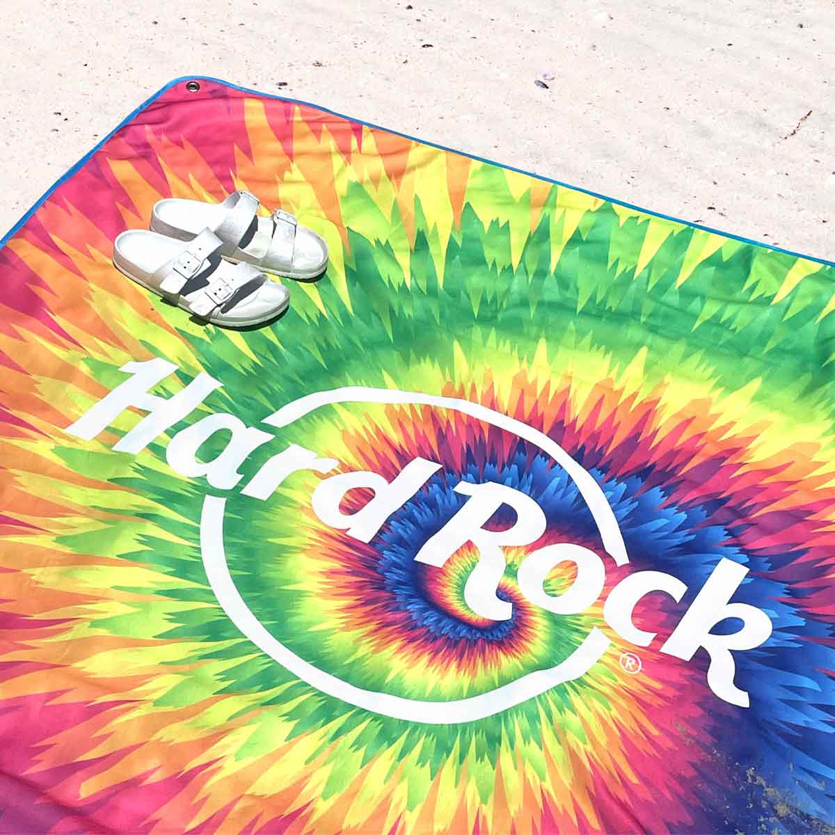 Hard Rock Tie Dye Beach Blanket image number 4