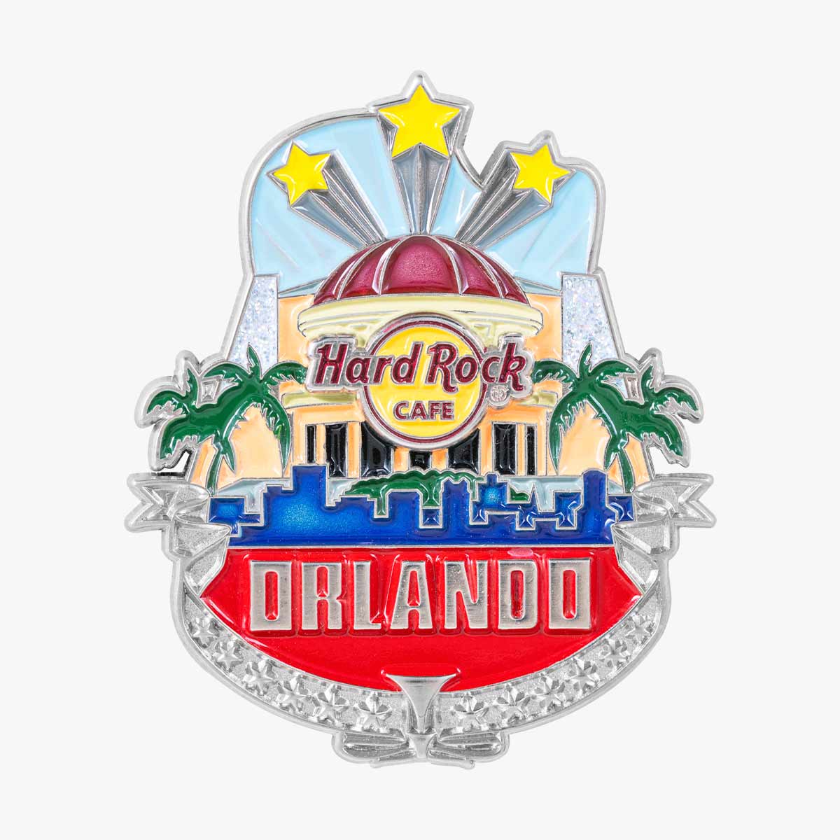 Collectible 3D Core City Guitar Pin image number 1