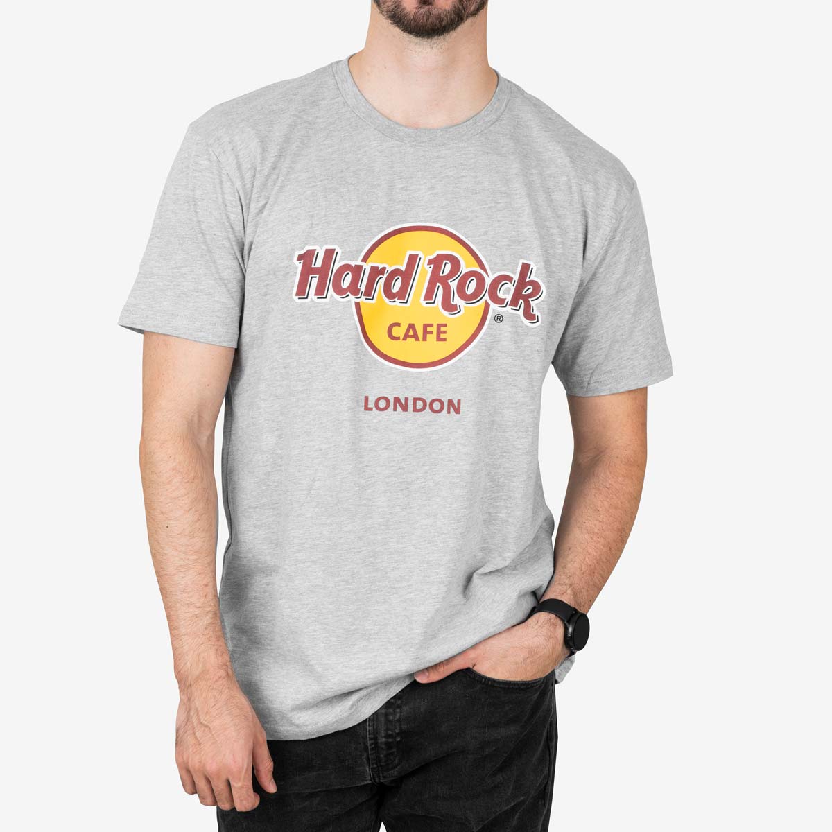 Men's Grey Classic Logo Tee