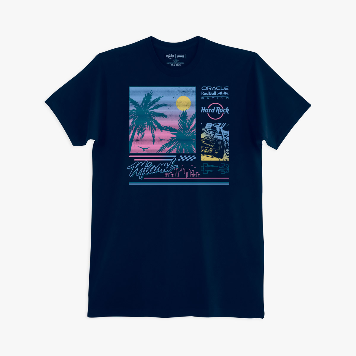 Oracle Red Bull F1 Racing Palm Tree Tee in Navy image number 3