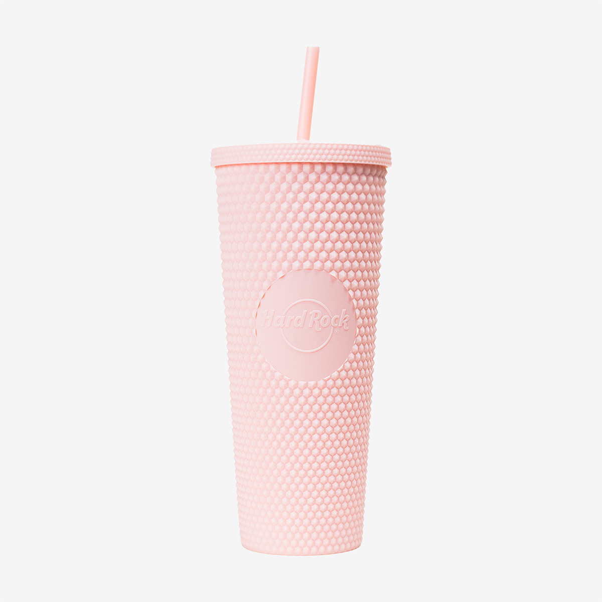 Hard Rock Pop of Color Tumbler with Straw in Pink 24oz image number 1