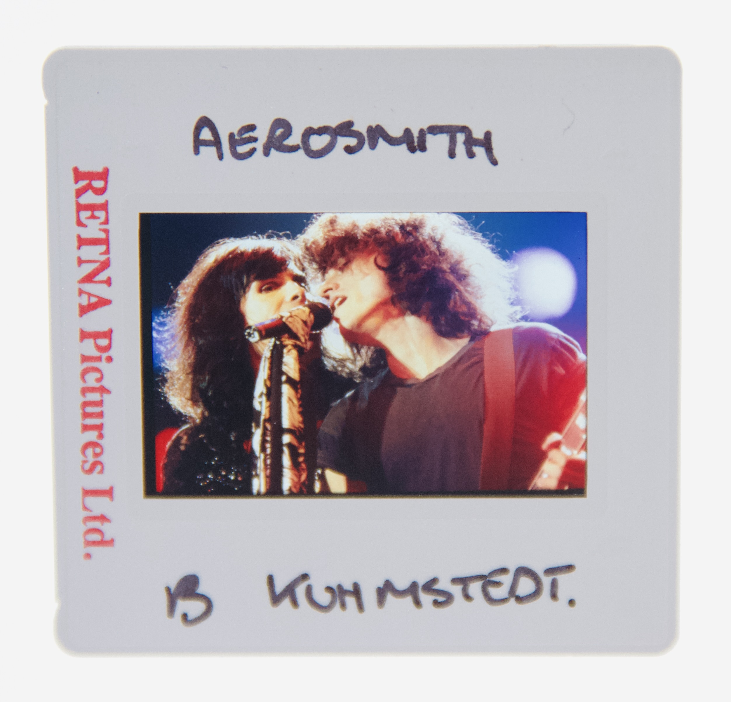 Aerosmith Original 35MM Photograph in Boxed Acrylic Case image number 1