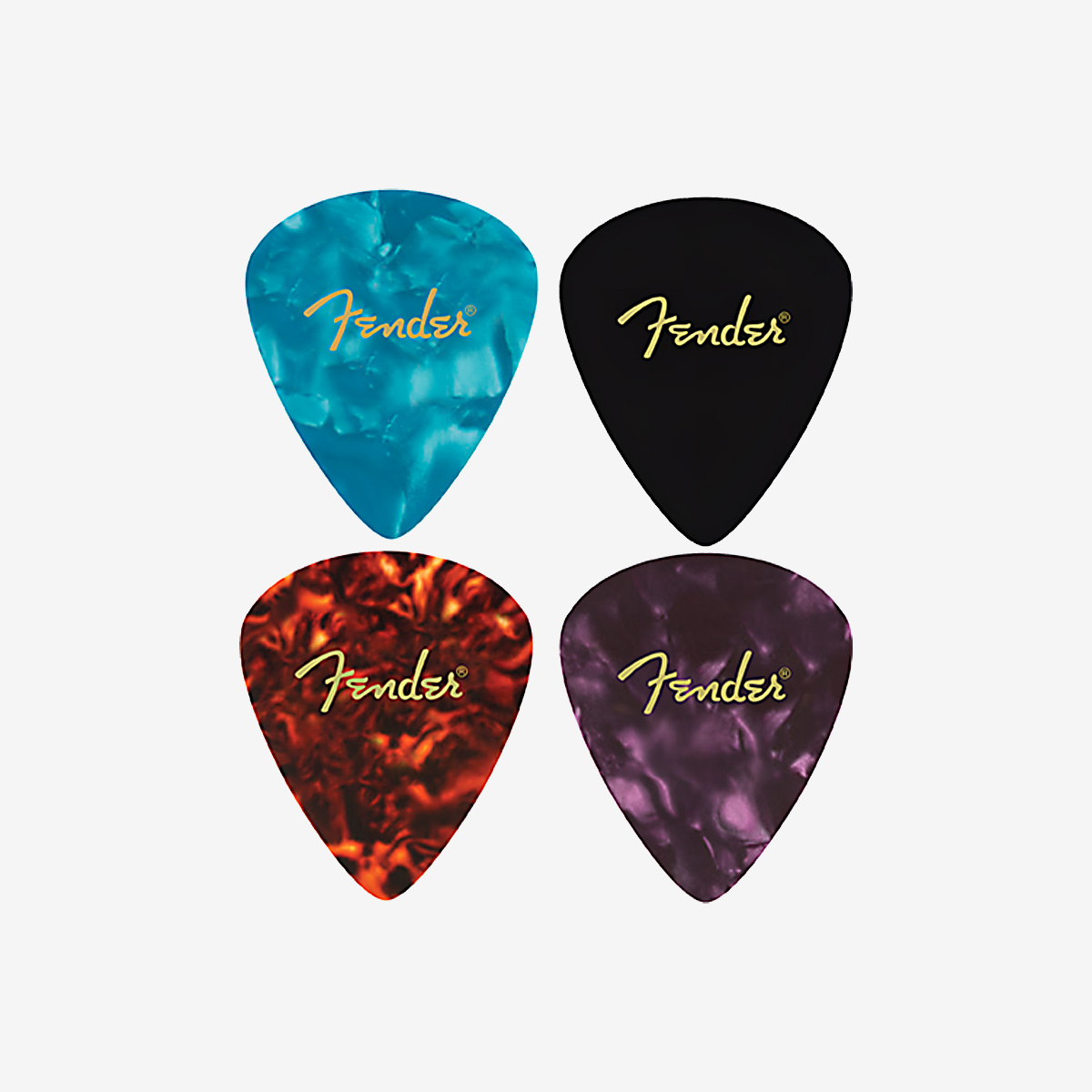 Fender Leather Guitar Pick Coaster Set image number 2
