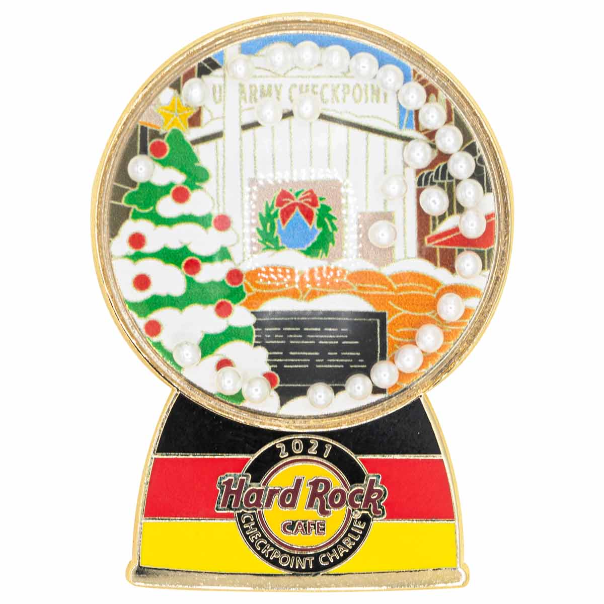 Checkpoint Charlie Snowglobe Series Pin image number 1