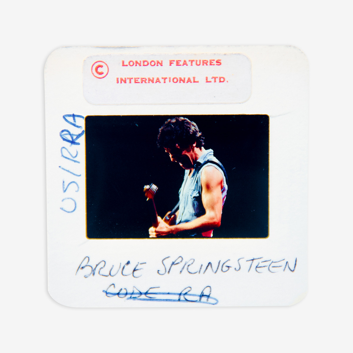 Bruce Springsteen Boxed Original 35MM Photograph in Acrylic Case image number 1