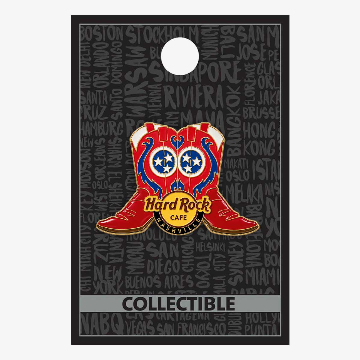 Collectible Nashville Red Boots Pin image number 2