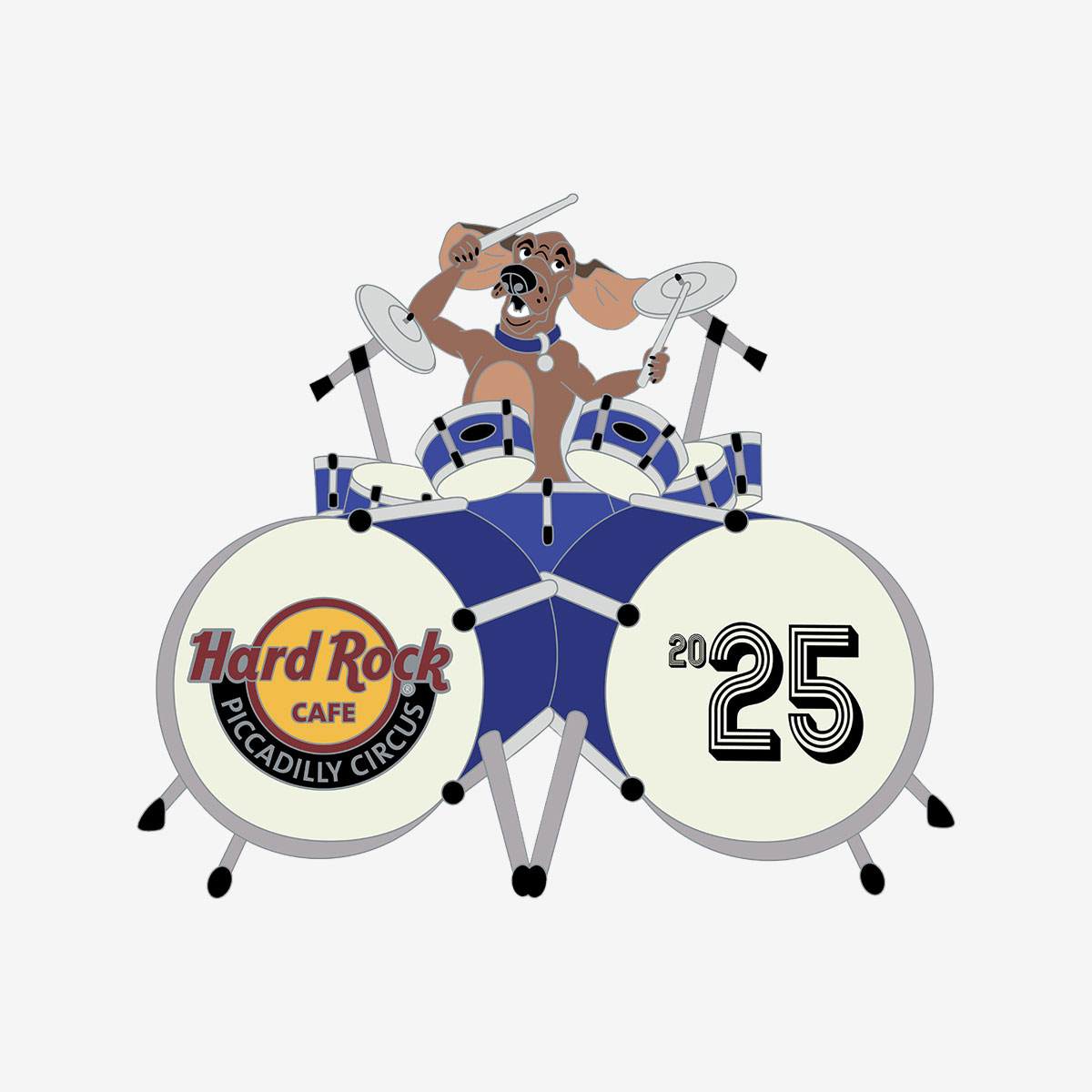 Limited Edition Piccadilly Circus 3D Drum Pin image number 1