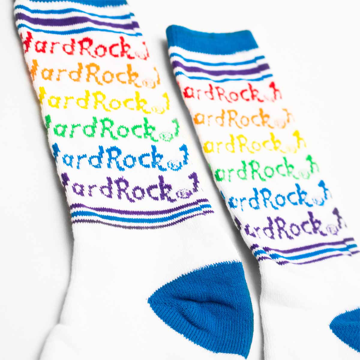 Pride Rainbow Repeat Print Crew Socks image number 3