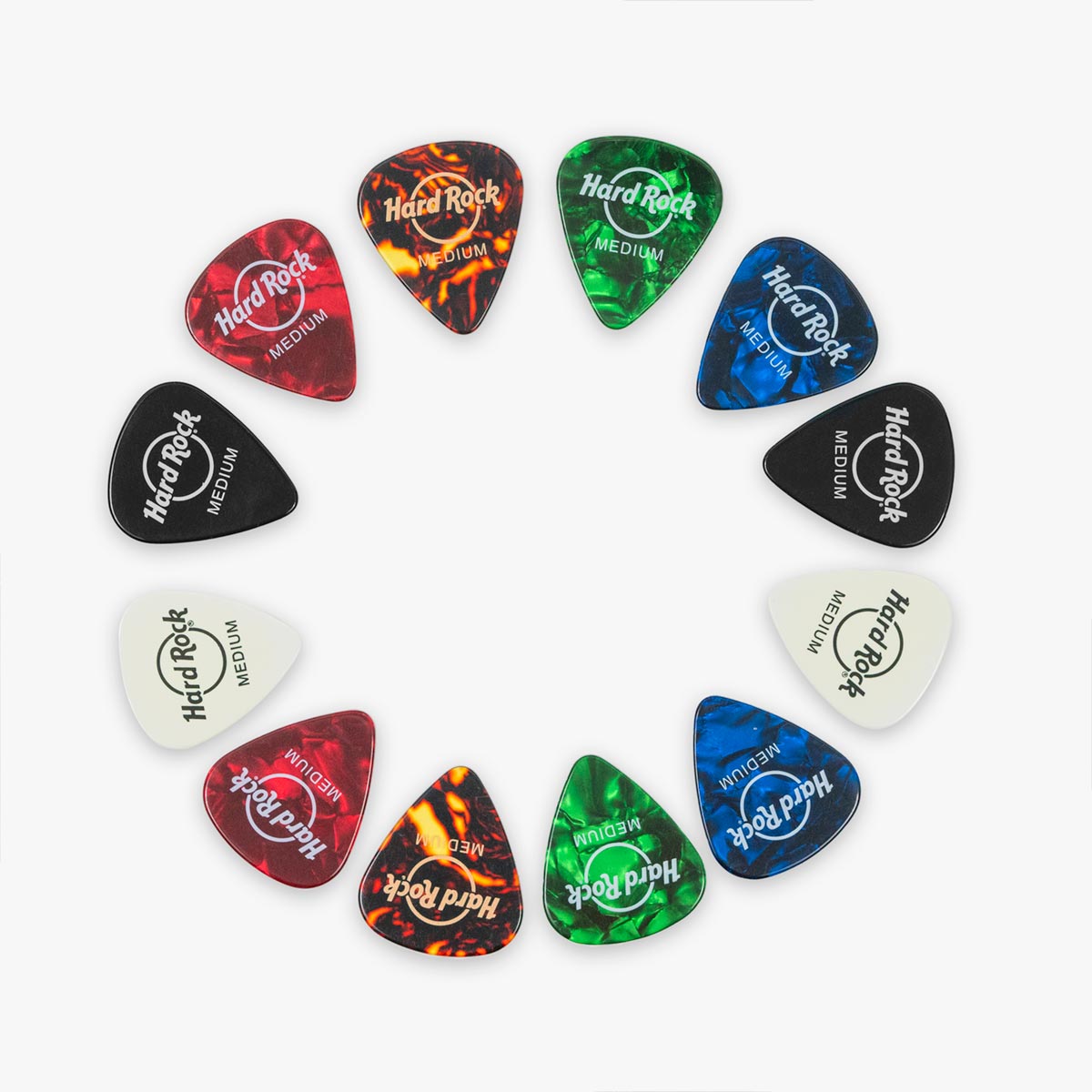 Set of 12 Hard Rock Logo Guitar Picks image number 1
