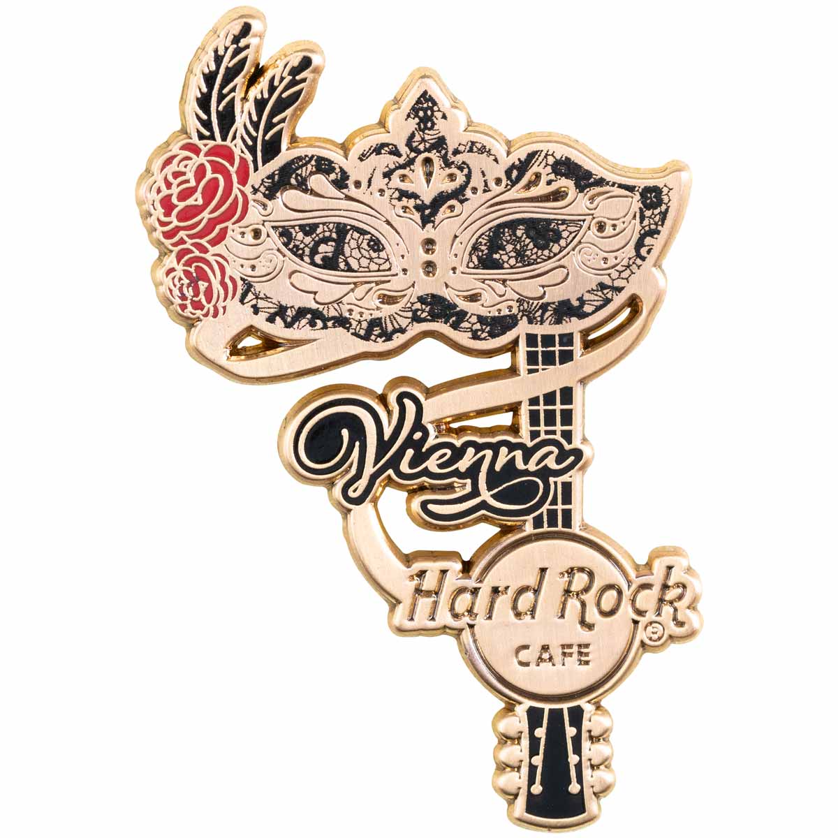 Vienna Mask Guitar Pin image number 1