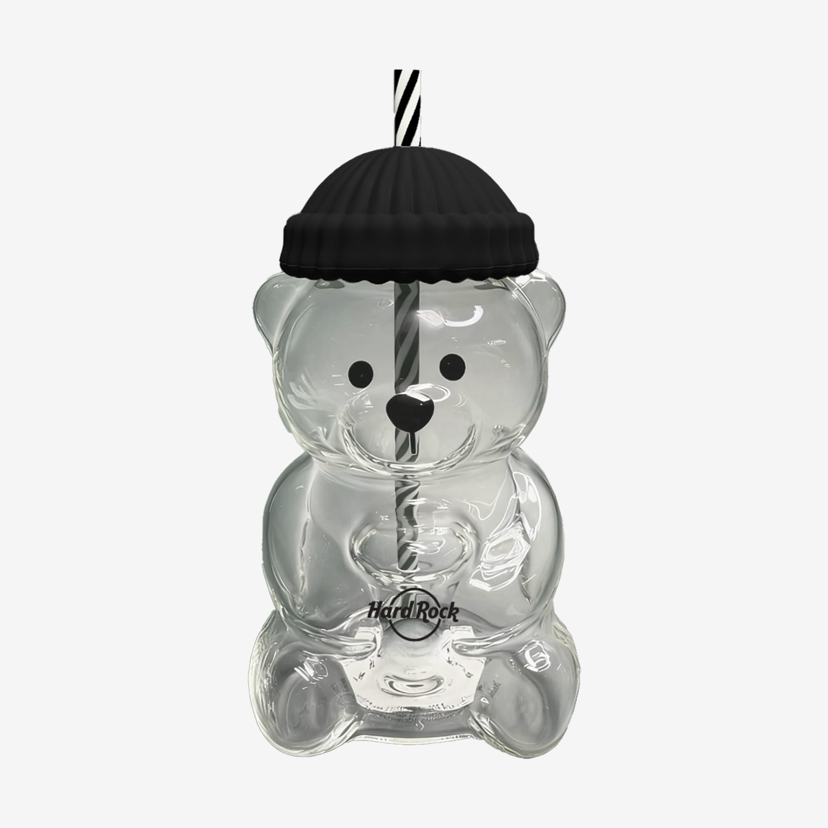 20oz Glass Bear Cup in Black image number 1