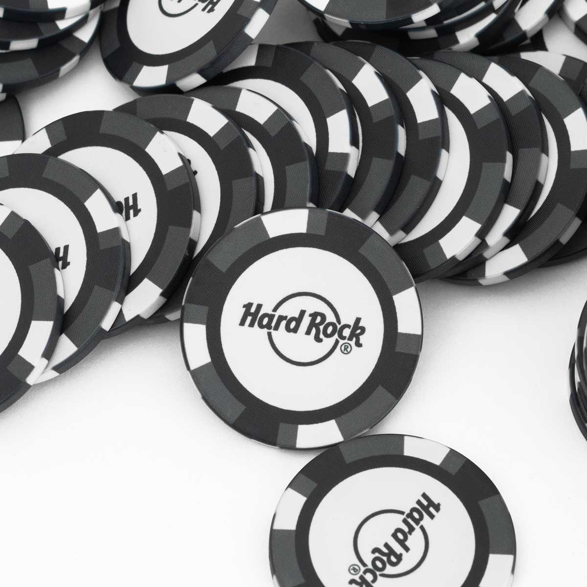 Hard Rock Metallic Tin Poker Set image number 2