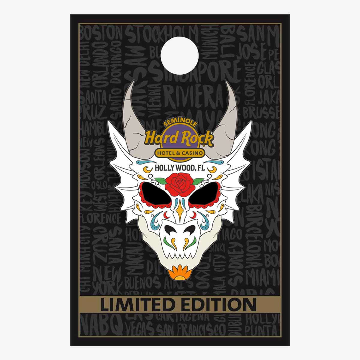 Limited Edition Dragon Sugar Skull Hollywood Fl Hotel image number 2