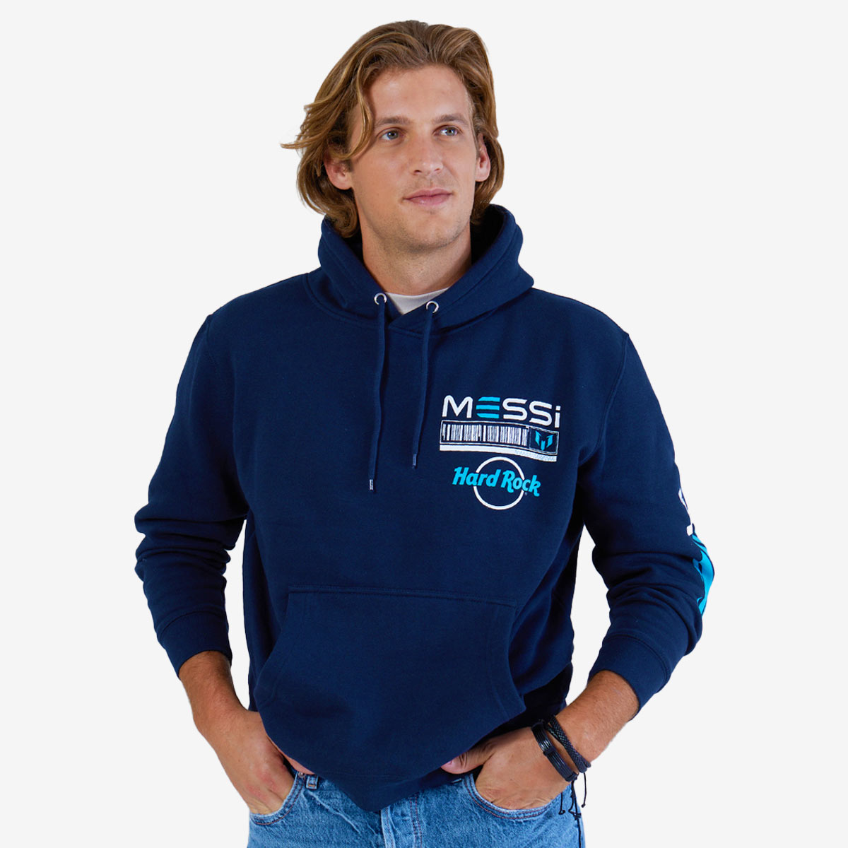 Messi Adult Fit Navy Hoodie image number 4