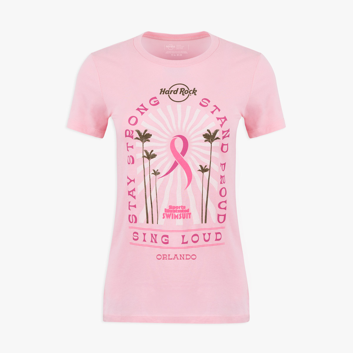 Ladies Baby Doll Pinktober 2025 Tee in Light Pink image number 1