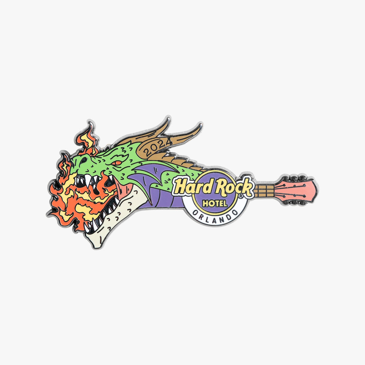 Limited Edition Dragon Guitar Pin Y24 image number 1