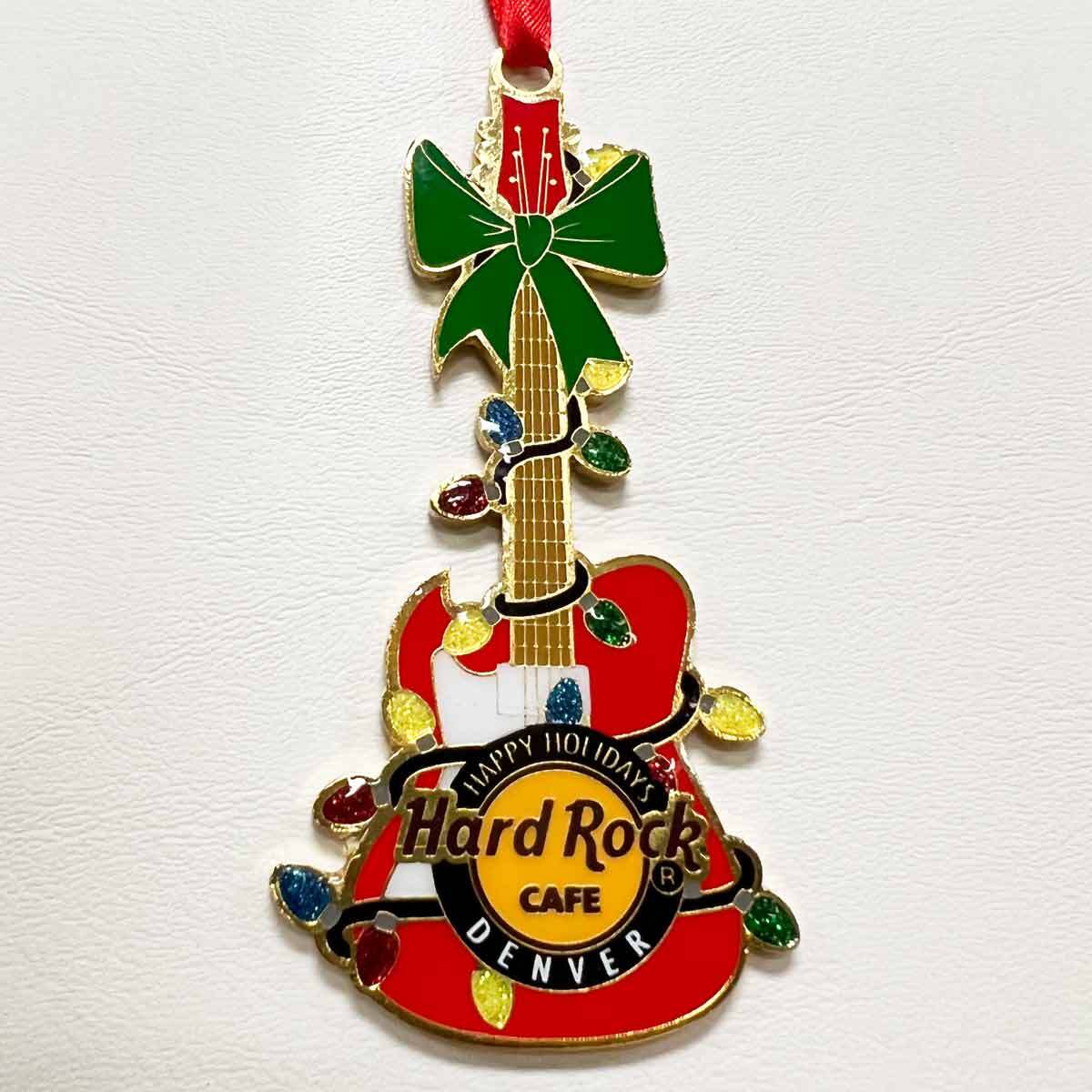Hard Rock Red Guitar Collectible Ornament image number 1