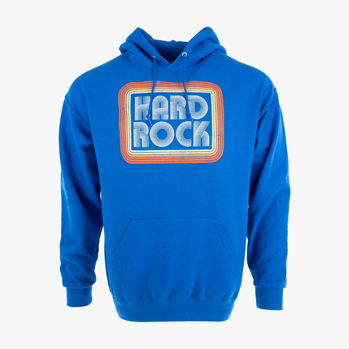 Disco Royal Blue Adult Hoodie with a Neon Sign Design image number 1