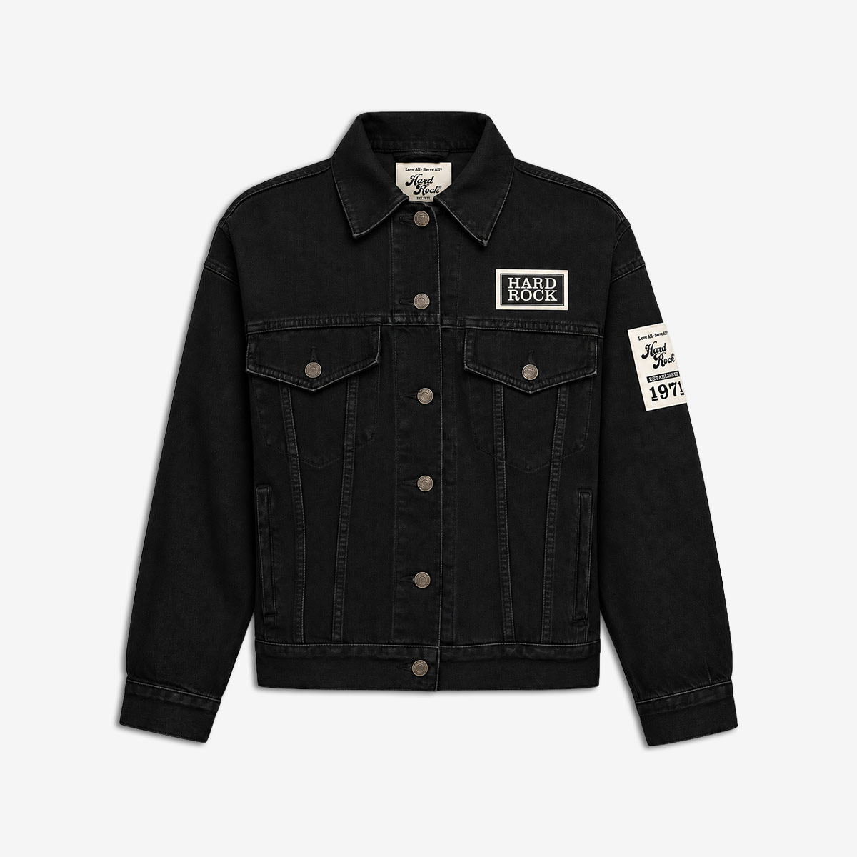 Denim All Is One Jacket in Black image number 1