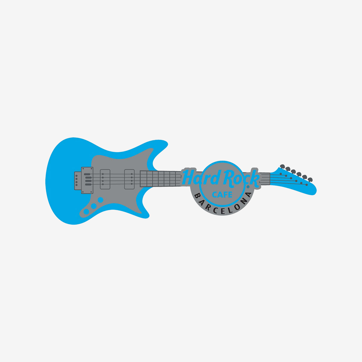 Limited Edition Core City Chrome Guitar Pin image number 1