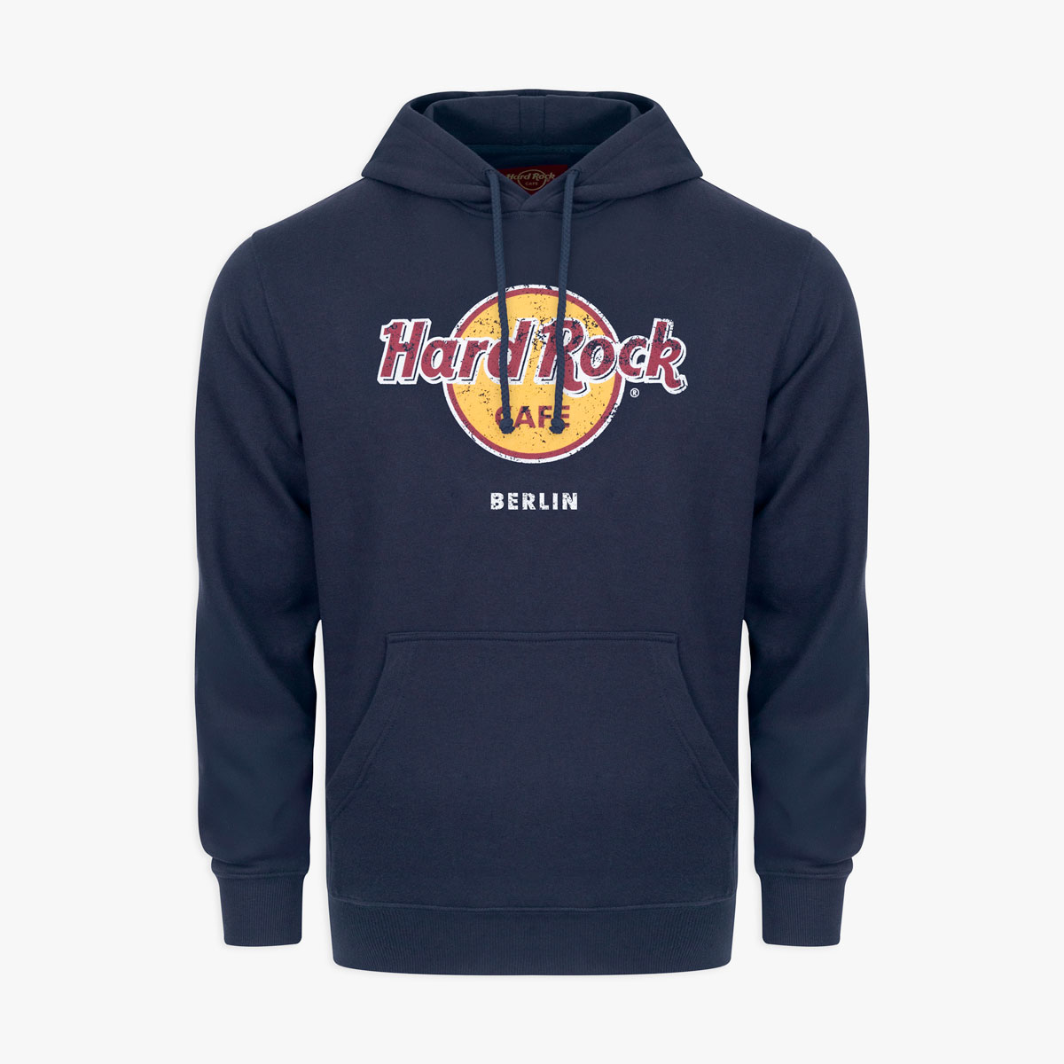 Adult Fit Classic Logo Hoodie in Navy Blue image number 1