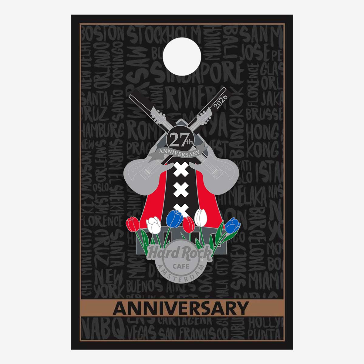 Limited Edition Amsterdam 27th Anniversary Pin image number 2