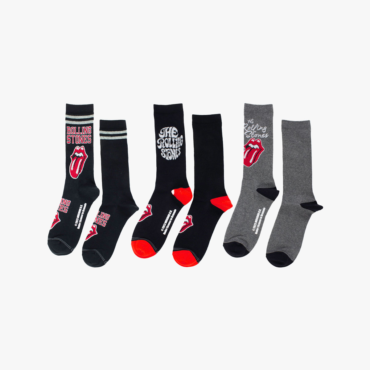 Rolling Stones 3 Pack Socks image number 3