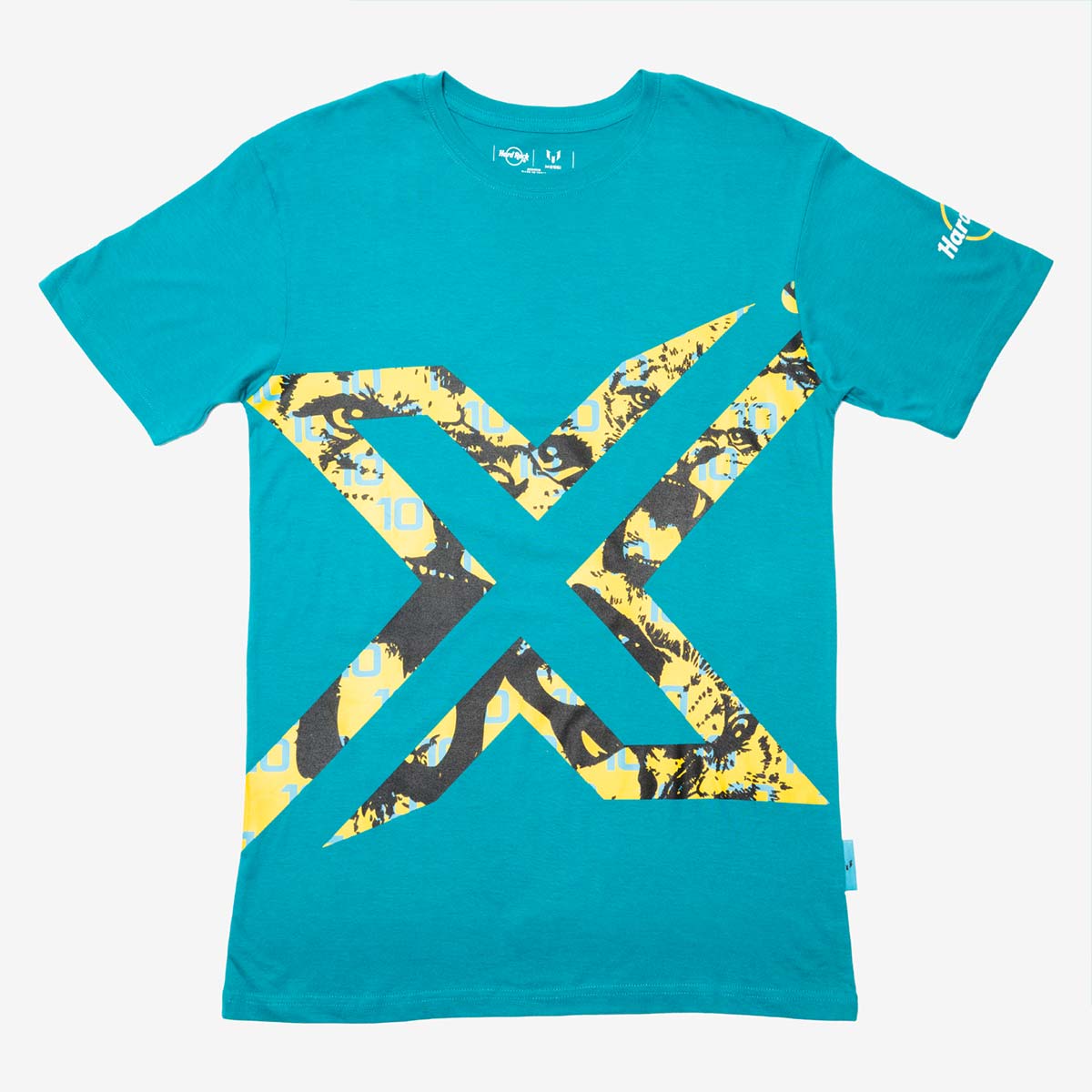 Messi x Hard Rock Adult Fit Crew Tee in Teal image number 2