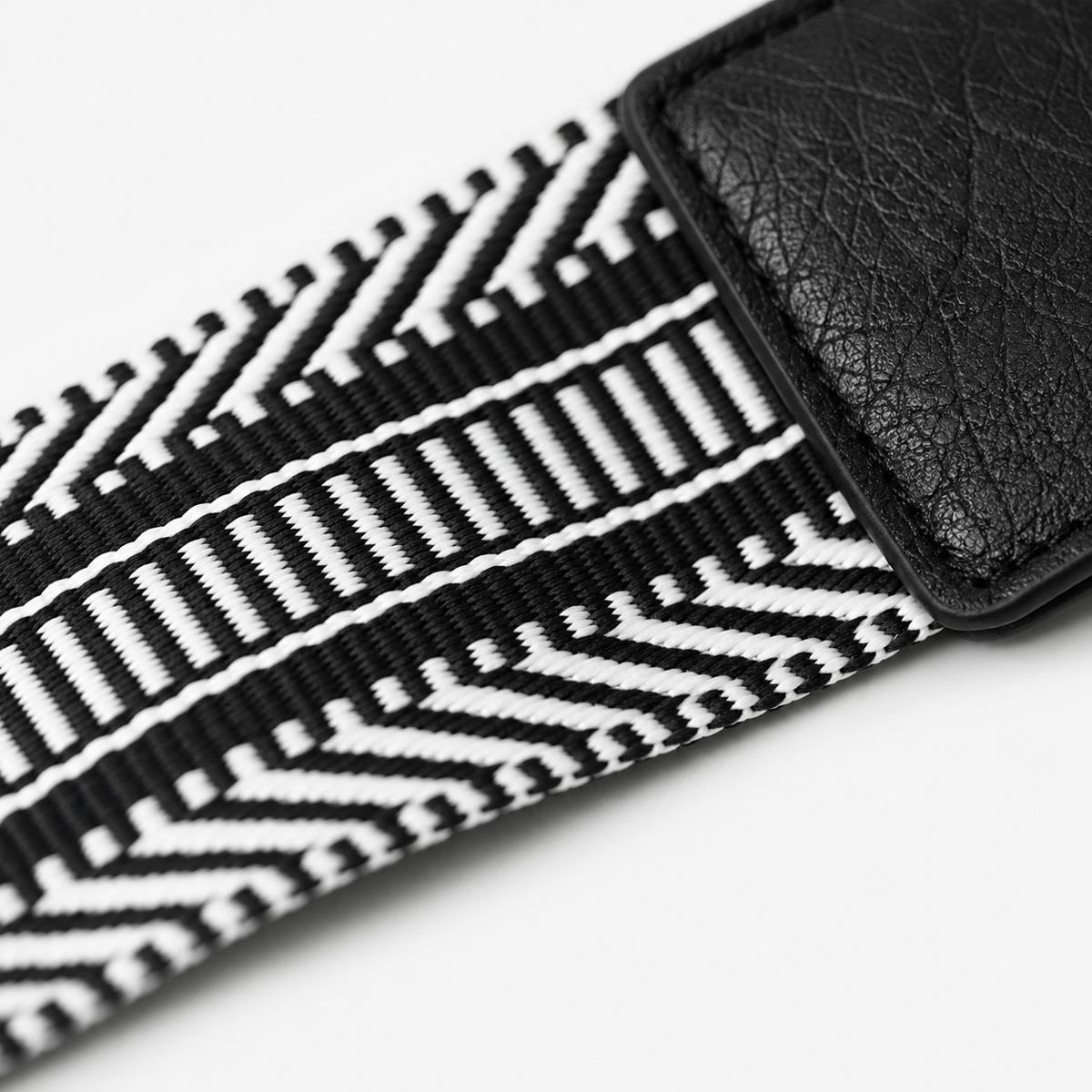 Guitar Strap Cross Body Bag in Black image number 5