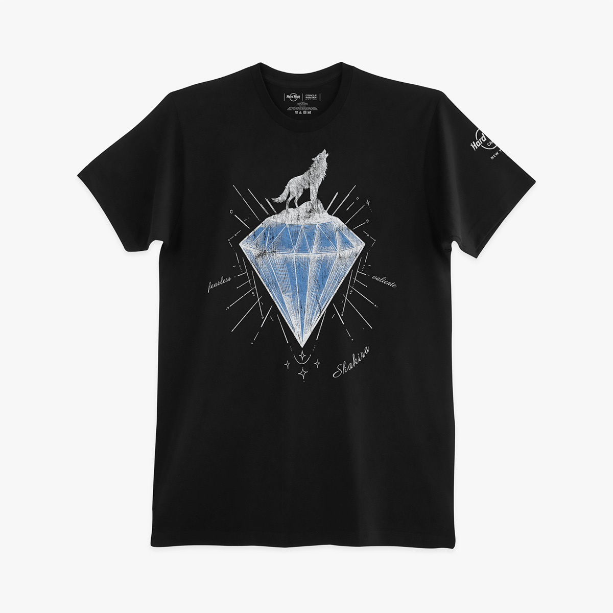 Shakira Diamond Wolf Tee in Black image number 2