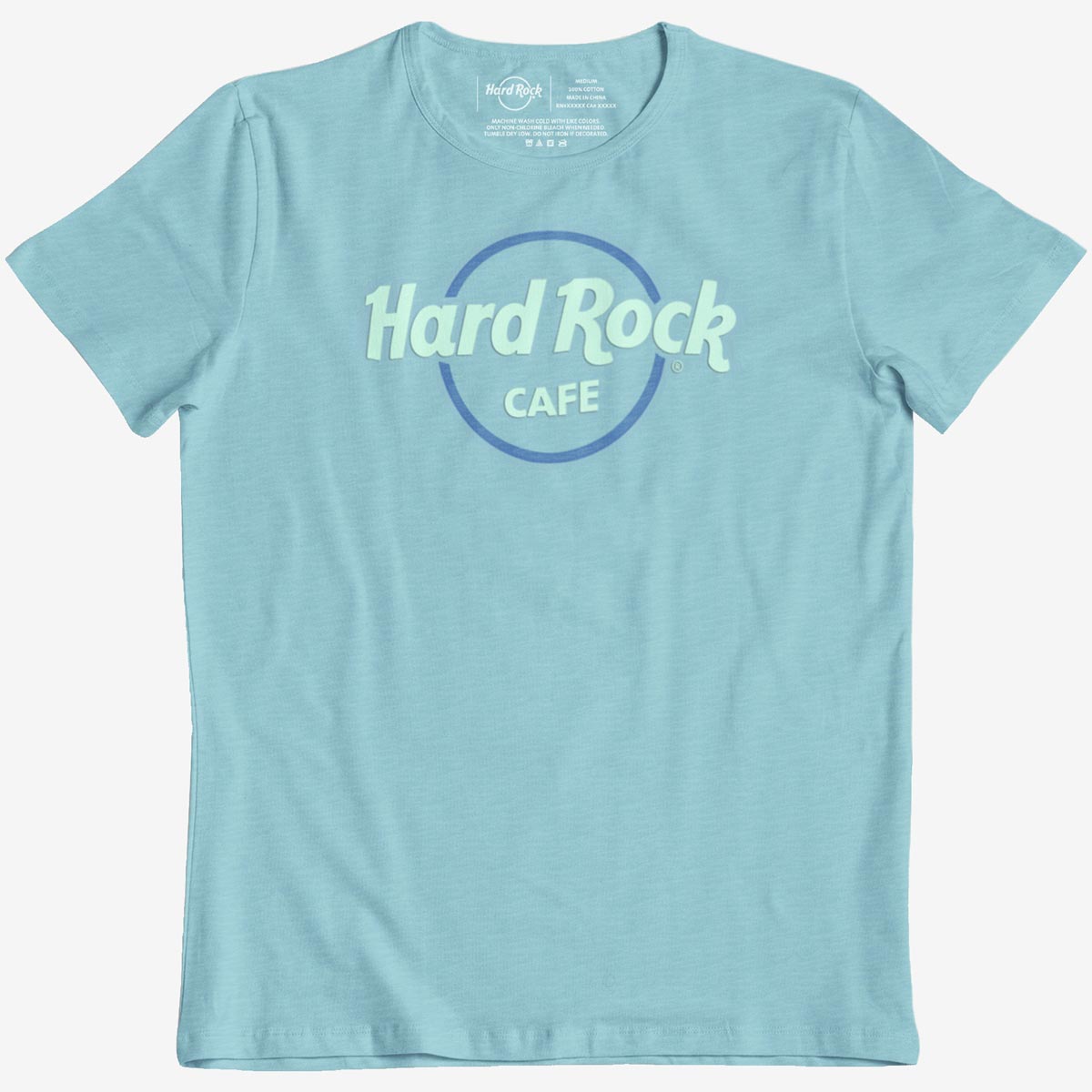 Hard Rock Pop Logo Short Sleeve Tee Heather Blue image number 3