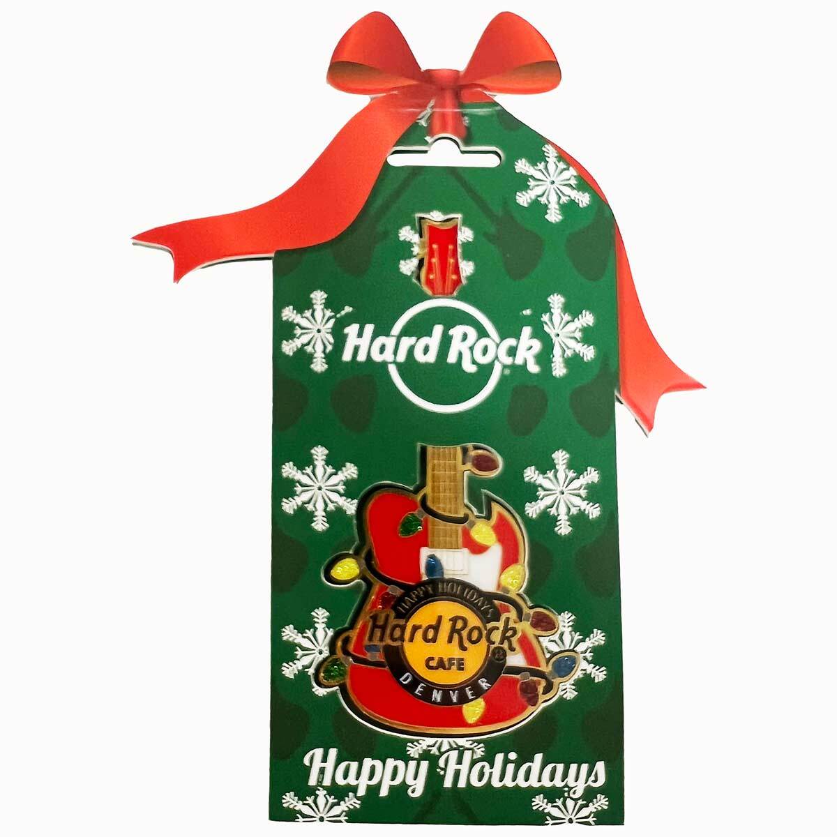 Hard Rock Red Guitar Collectible Ornament image number 2