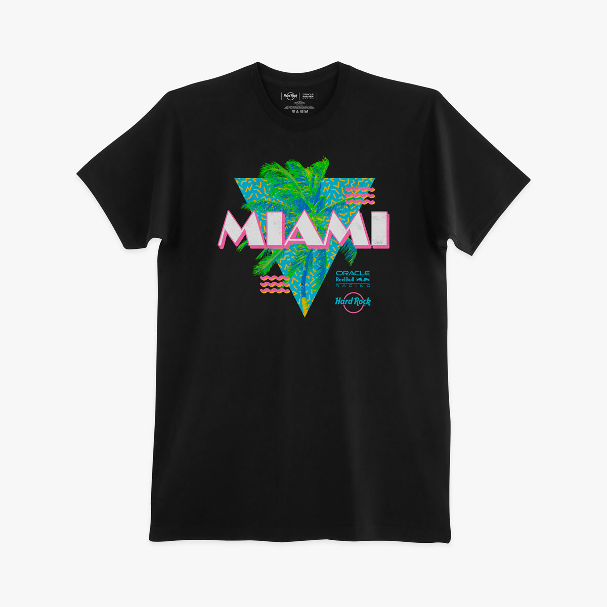 Oracle Red Bull F1 Racing Miami Vice Logo Tee in Black image number 3